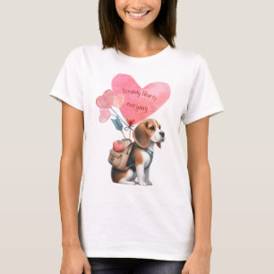 Valentijnsdag Beagle T-shirt