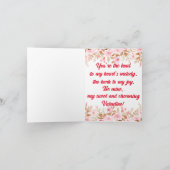 Valentijnsdag Beagle Wees mijn valentijn Feestdagen Kaart (Binnen)