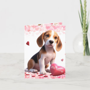 Valentijnsdag Beagle Wees mijn valentijn Feestdagen Kaart
