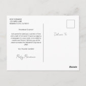 Valentijnsdag Beauty in Lingerie op de bank Briefkaart (Achterkant)