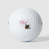 Valentijnsdag Bee Mine Golfballen (Voorkant)