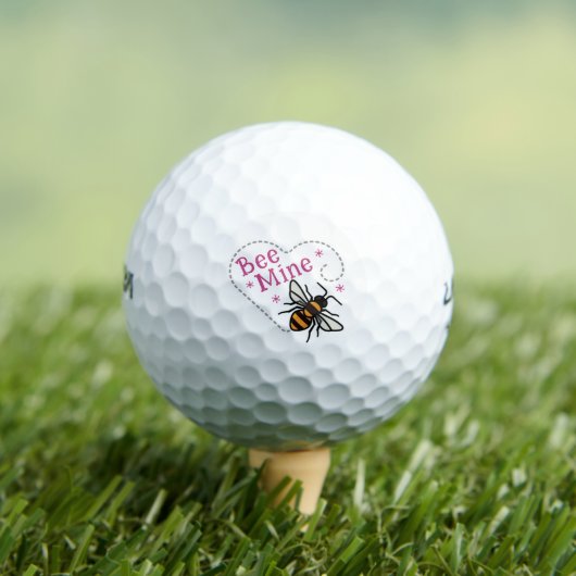 Valentijnsdag Bee Mine Golfballen (Insitu Shirt)