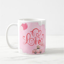 Valentijnsdag Beer Roze Mok