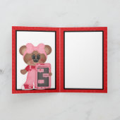 Valentijnsdag Beer Wenskaart Feestdagen Kaart (Binnen)