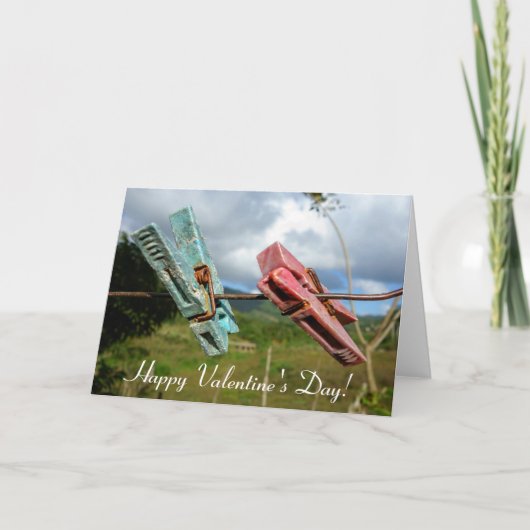 Valentijnsdag begroetingskaart feestdagen kaart (Voorkant)