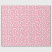 Valentijnsdag belettering en hartenpatroon cadeaupapier (Vlak)