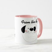 Valentijnsdag ben van mij...van de hond mok (Voorkant rechts)