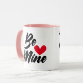 Valentijnsdag ben van mij...van de hond mok (Voorkant links)