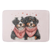 Valentijnsdag Berner Berghonden Badmat (Voorkant)