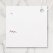 Valentijnsdag Berner Berghonden Bedankjes Labels (Achterkant)