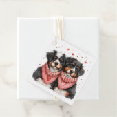 Valentijnsdag Berner Berghonden Bedankjes Labels (In situ)