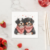 Valentijnsdag Berner Berghonden Servet (Insitu)