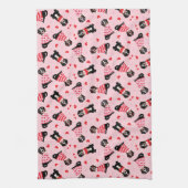 Valentijnsdag Berner Berghonden Theedoek (Verticaal)