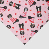 Valentijnsdag Berner Berghonden Tissuepapier (Detail)