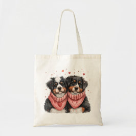 Valentijnsdag Berner Berghonden Tote Bag