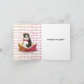 Valentijnsdag Berner Sennenhond Knuffel Kaart (Binnen)