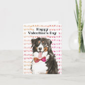 Valentijnsdag Bernese Mountain Dog Knuffel Kaart (Voorkant)