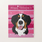 Valentijnsdag Bernese Mountain Dog Legpuzzel (Verticaal)