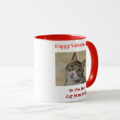 Valentijnsdag Best Cat Mam Ever Cute Photo Mok (Voorkant rechts)
