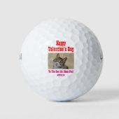 Valentijnsdag Best Cat Mam Ever Pet Foto Golfballen (Voorkant)