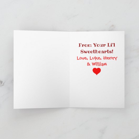 Valentijnsdag Beste Mam ooit Kinder Foto Feestdagen Kaart (Binnen)