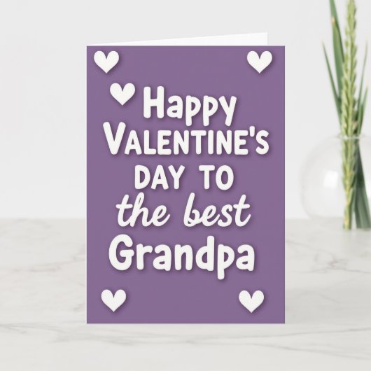 Valentijnsdag Beste Opa Kaart (Voorkant)
