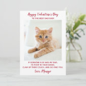 Valentijnsdag Beste pap ooit - Aangepaste foto voo Feestdagenkaart (Staand voorkant)