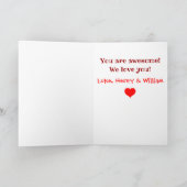 Valentijnsdag Beste vader ooit Kinder Foto Feestdagen Kaart (Binnen)