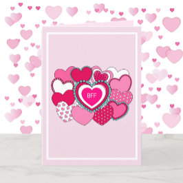 Valentijnsdag Beste vrienden BFF-winkeloffertes Feestdagen Kaart