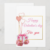 Valentijnsdag "Betoverende Omhelzing" Feestdagenkaart (Voorkant / Achterkant)