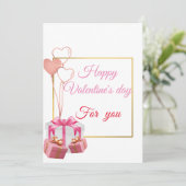 Valentijnsdag "Betoverende Omhelzing" Feestdagenkaart (Staand voorkant)