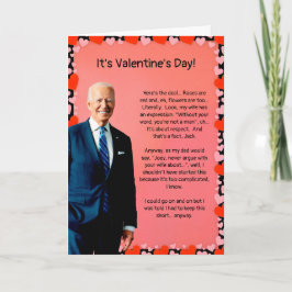 Valentijnsdag Biden-kaart Feestdagen Kaart