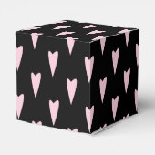 Valentijnsdag Big Peak Hearts Pink Black Bedankdoosjes (Achterkant)