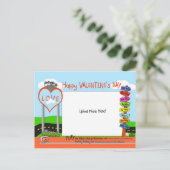 Valentijnsdag bij Heckery Dekkery Dot ~ Feestdagenkaart (Staand voorkant)