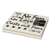 Valentijnsdag Bijbelvers: 1 Johannes 4:18 Rubberstempel (Stempel)