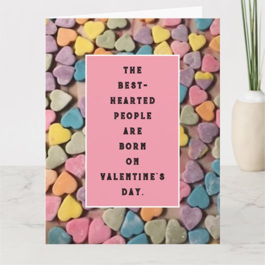 Valentijnsdag Birthday-kaart Kaart (Voorkant)