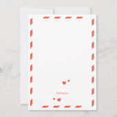 Valentijnsdag Birthday Party Invitation Kaart (Achterkant)