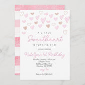 Valentijnsdag Birthday Uitnodiging (Voorkant / Achterkant)