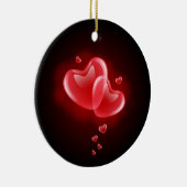 Valentijnsdag blaasharten keramisch ornament (Rechts)