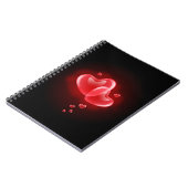 Valentijnsdag blaasharten notitieboek (Linkerzijde)
