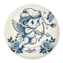 Valentijnsdag blauw Cupido