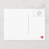 Valentijnsdag Blauwe Waterverf Harten houden van j Feestdagenkaart (Achterkant)