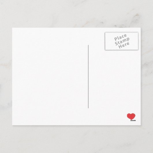 Valentijnsdag Blauwe Waterverf Harten houden van j Feestdagenkaart (Achterkant)