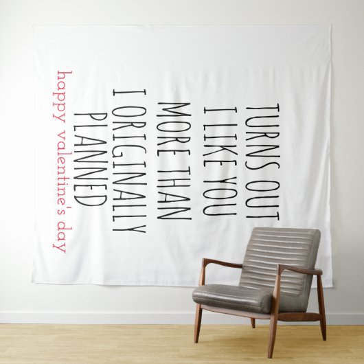 Valentijnsdag blijkt dat ik je meer mag wandkleed (In Situ (horizontaal))