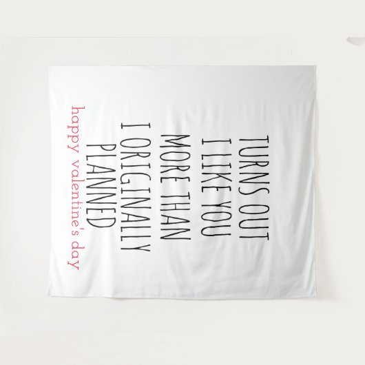 Valentijnsdag blijkt dat ik je meer mag wandkleed (Voorkant (horizontaal))