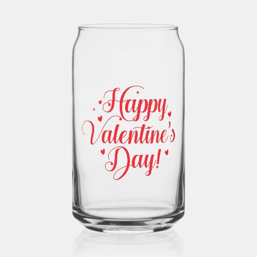 Valentijnsdag Blikvorm Glas (Voorkant)