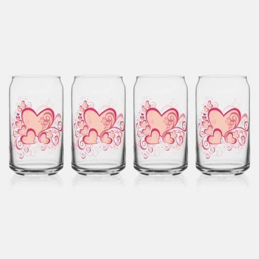 Valentijnsdag Blikvorm Glas (Achterkant)