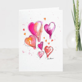 Valentijnsdag Bloedende Harten Kaart