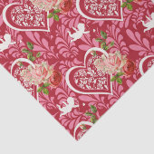  Valentijnsdag Bloemen Hartpatroon Tissuepapier (Detail)