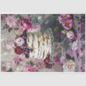 Valentijnsdag Bloemen Trouwtaart Tissuepapier (Voorkant)